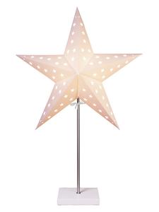 STAR Trading Напольная лампа "Лео" белого цвета - высота 65 см