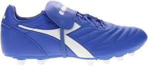 Футбольные бутсы Diadora Brasil OG LT T MDPU для мужчин - ультра-мягкая кожа, водоотталкивающая, подошва для твердого грунта, съемная стелька, синий