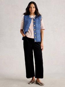 Максин жилет с фактурной вязкой White Stuff, Mid Blue