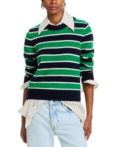 Кашемировый свитер с круглым вырезом - эксклюзив C by Bloomingdale's Cashmere, мультиколор