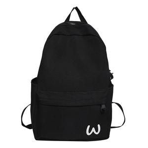 GEERDUN Нейлоновый вместительный рюкзак женский черный зеленый желтый, Black (with Charm)