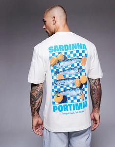 Футболка River Island классического кроя цвета сардины в экрю