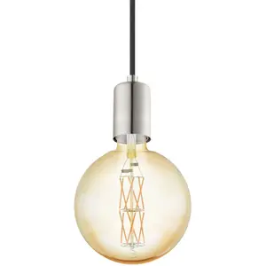 Подвесной светильник EGLO «YORTH», 1 лампочка, лампа E27 | без лампочки, подвесной светильник, подвесной светильник, цвет nickelfarben