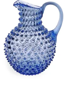 Кувшин hobnail с кристаллами, 22х20 см, Klimchi, синий