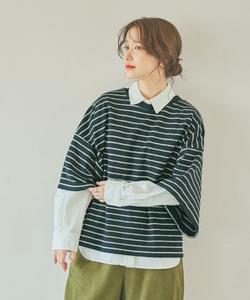 Пуловер с клиновидной каймой Studio Clip, цвет Black X Ivory 19