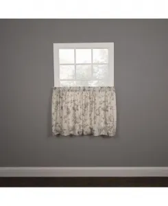 Комплект из двух штор Abigail Design с принтами для затемнения комнаты, с 2 ярусами - 142 x 61 см - 142 x 61 см, сиреневый цвет Ellis Curtain