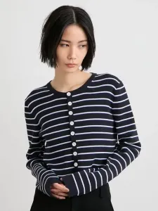 Вязаный короткий кардиган в рубчик Miesrohe, цвет Border[933]