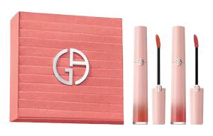 AMANI Градиентный боксик блеск для губ Velour Легко растушевывается Долго держится 6,5мл+6,5мл GIORGIO ARMANI