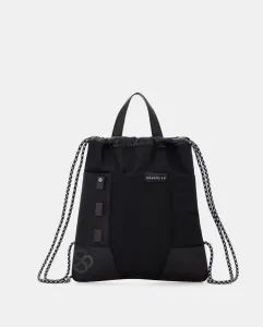 Черный тканевый рюкзак унисекс в форме мешка Scharlau