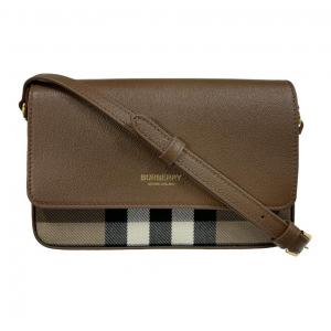 Burberry Классическая модная наплечная сумка унисекс коричневая