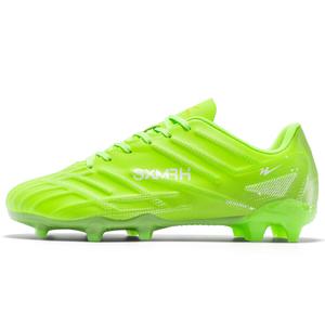Binary Футбольные бутсы FG Firm Ground с амортизацией, износостойкие, легкие, нескользящие, унисекс, неоново-зеленые