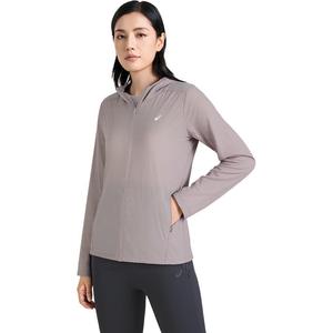 Куртки женские ASICS, серый/фиолетовый