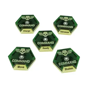 Диски управления, цвет слоновой кости и полупрозрачный зеленый цвет, Warhammer 40k - Kill Team Accessories (Litko Aerosystems)