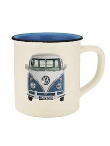 Кружка Volkswagen Bulli синяя, эмалированная, 400 мл, синяя - 400 мл Geda Labels