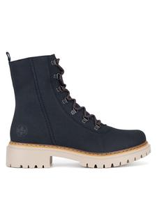 Ботильоны на плоской подошве Rieker, синий