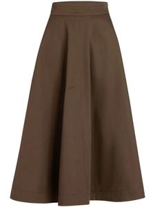 Юбка-миди Patou из органического хлопкового габардина, коричневый