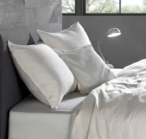 Комплект постельного белья Satinado 140x220, 100% хлопок, мако-сатин, оттенок белый Zo!Home