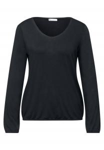 STREET ONE Лонгслив в черном цвете