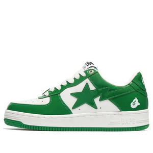 Кроссовки A Bathing Ape Bape STA Low 'Green White', зеленый