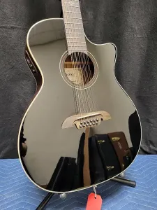 Alvarez AG70ce 12-струнная артистическая гранд-авдиторий - черная