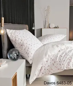 Комплект постельного белья Janine Design DAVOS 6483 из фланели, цвет Ягодный, размер 155x220+80x80 Original Janine