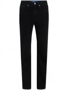 Прямые джинсы с завышенной талией Karl Lagerfeld Jeans, черный