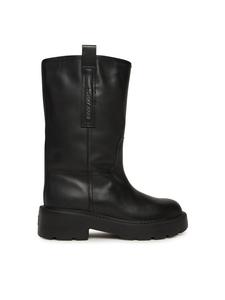 Ботильоны Tjw Leather Mid Tubular Boot EN0EN02834 Tommy Jeans, черный