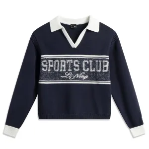 Sports Trend Series Вязаный свитер Женский Sailor Blue LINING, синий
