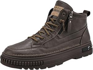 Женские ботинки на платформе Высокие кожаные ботинки Шнуровка для улицы Деловая обувь на каблуке Модные платформенные нескользящие кроссовки Ретро ботильоны Удобная повседневная обувь Generic, Brown