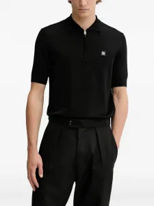 Рубашка поло с логотипом Hugo, черный