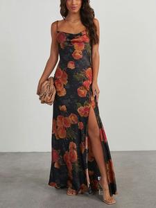 Длинное платье LA Angels, цвет schwarz/orange