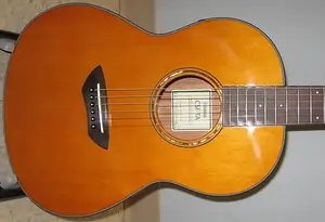 Акустическая электрогитара Yamaha CSF-TA TransAcoustic Parlor с мягким чехлом - винтажный натуральный цвет, хорус и реверб без усилителя