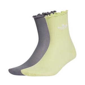Женские носки до середины икры 2 Pack Adidas, светло-серый/светло-желтый