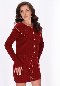 Кардиган faina Cardigan, Burgundy/Red