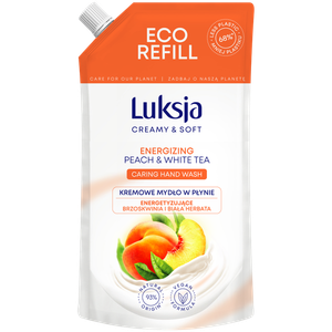 Поставка жидкого кремообразного мыла, 400 мл Luksja Creamy & soft brzoskwinia i biała herbata