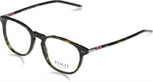 POLO RALPH LAUREN мужские очки для зрения Ph2225 Round, Shiny Dark Havana/Demo Lens