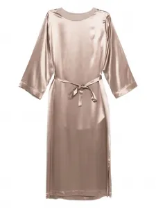 Атласное платье миди Peserico, нейтральный