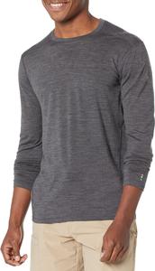 Классическая всесезонная базовая ткань из мериноса с длинным рукавом Smartwool, цвет Iron Heather