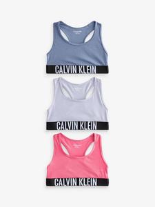 Детский топ Intense Power Bralette Calvin Klein, Pack of 3, Crmsfr/Lilacgry/Gris