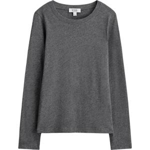 COS Футболка Women's Gray Crew Neck Moderate