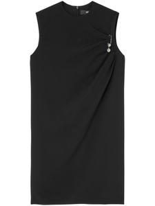 Versace платье мини с декоративной булавкой, черный