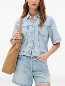 Рубашка с короткими рукавами Rag & Bone, синий