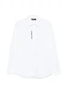 Рубашка с пуговицами (повседневная) KARL LAGERFELD, белый