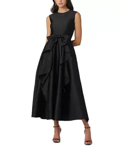 Платье Микадо с леопардовым принтом Shoshanna, черный