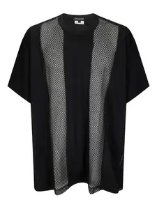 Футболка со вставками Comme des Garçons Homme Plus, черный