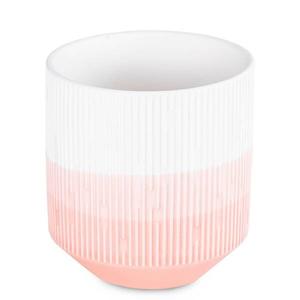 Цветочный горшок FLHF Rino, 9x10x9 см цвет rosa/weiß