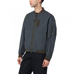 Бомбер с вышитым логотипом компании CP C.P.Company, серый