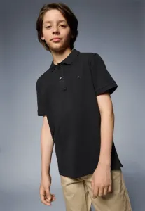 Базовая рубашка поло из пике стандартного кроя Tommy Hilfiger, Black
