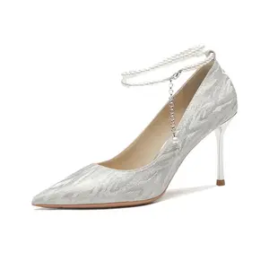 Тонкие каблуки Высокие каблуки 8 см Женские RoseDoris, Шампань