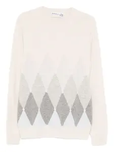 Свитер с узором аргайл Ballantyne, нейтральный